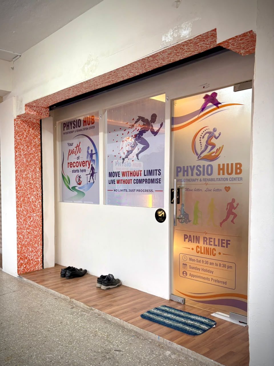 Physio Hub Clinic Entrance, Coimbatore